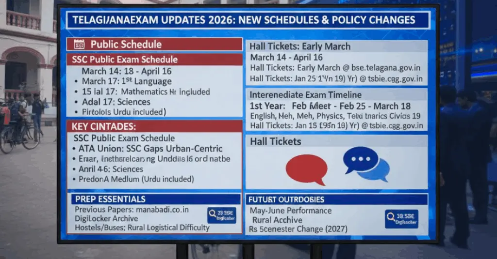 Telangana SSC & Intermediate Exams 2026: Full Schedule, Hall Ticket Download & Latest Updates
