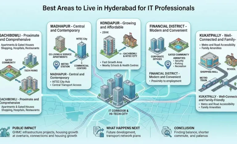  Best Areas in Hyderabad for IT Professionals 2026 | Rent, Connectivity Guide