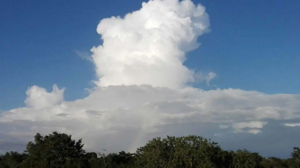 Clear skies can turn into storms within an hour