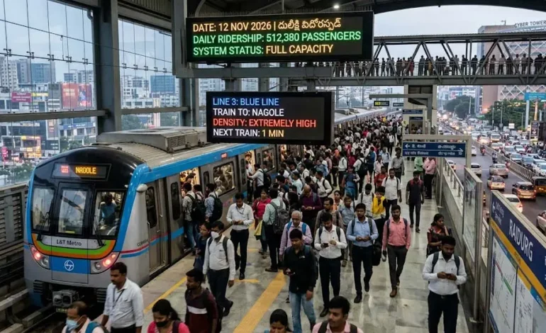 Hyderabad Metro Ridership 2026: 5 Lakh Daily Passengers, Busiest Stations & Future Expansion