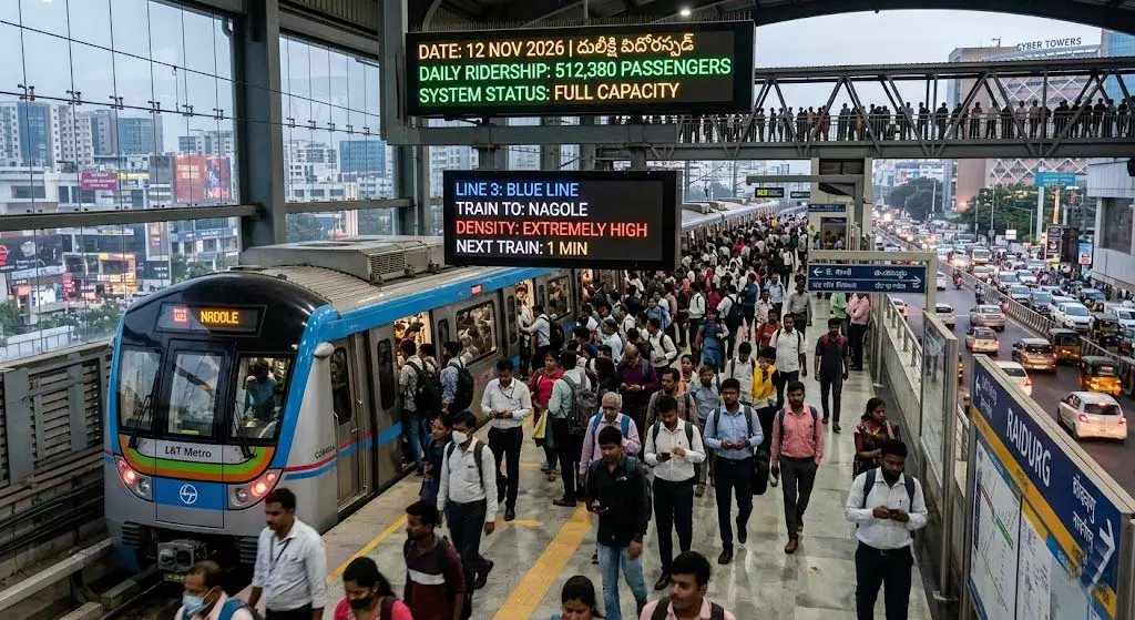Hyderabad Metro Ridership 2026: 5 Lakh Daily Passengers, Busiest Stations & Future Expansion
