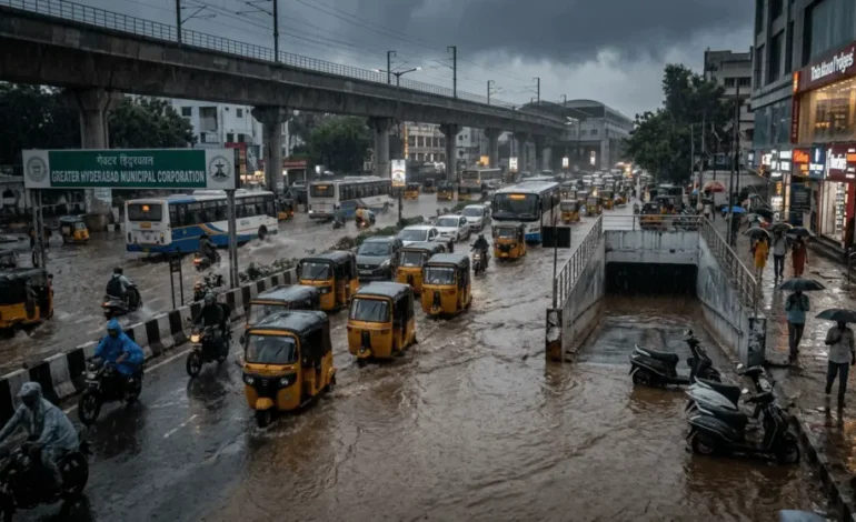  Hyderabad Rain Alert Today: Thunderstorms Disrupt Daily Life Across City