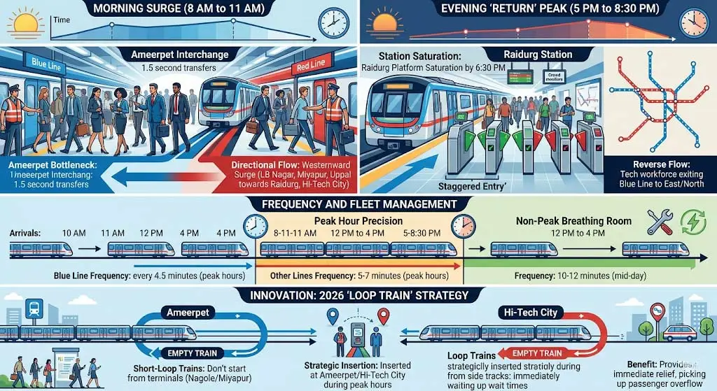 Peak Travel Patterns and Crowd Flow