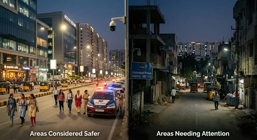 Women’s Safety in Hyderabad 2026 Safest & Risk Areas Ranked