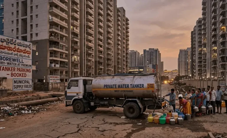  Hyderabad Water Tanker Demand Surges in 2026 – Why West Hyderabad Depends on Private Water