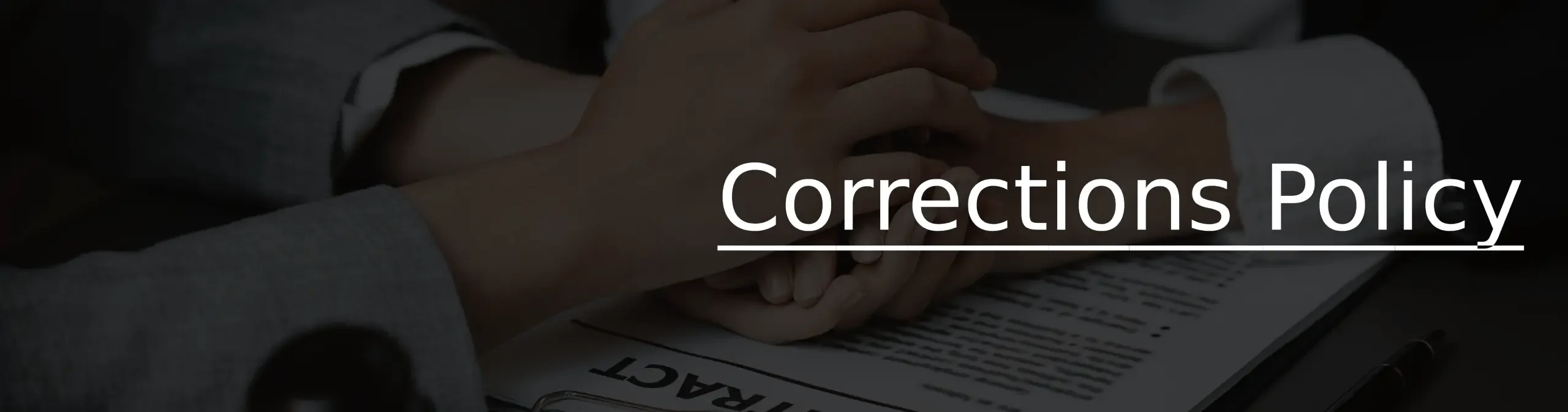 Corrections Policy